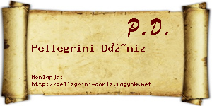 Pellegrini Döniz névjegykártya